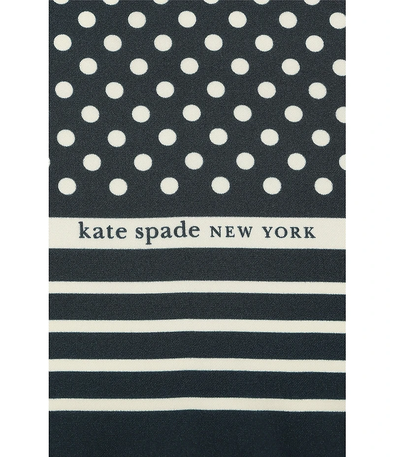 kate spade new york Dot Silk Square Scarf