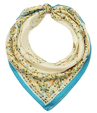 kate spade new york Dotted Spade Flower Silk Square Scarf