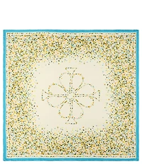 kate spade new york Dotted Spade Flower Silk Square Scarf