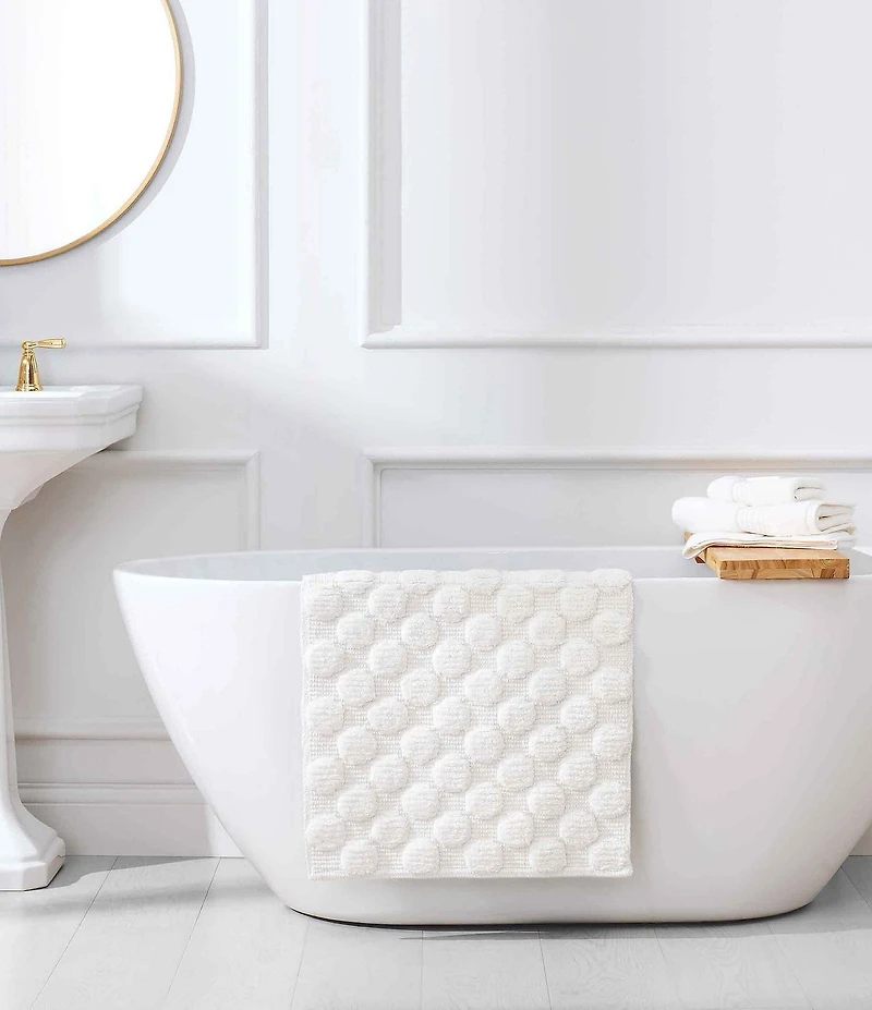 kate spade new york Dotted Woven Cotton Bath Mat
