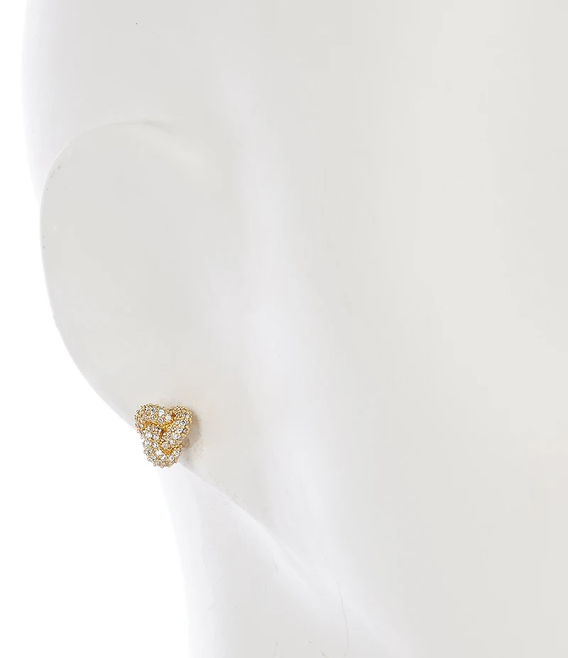 kate spade new york Double Knot Pave Stud Earrings