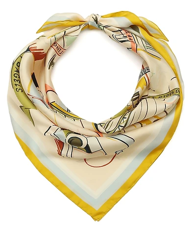 kate spade new york Downtown Day Trip Silk Square Scarf