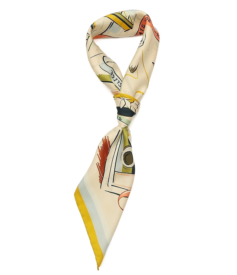 kate spade new york Downtown Day Trip Silk Square Scarf