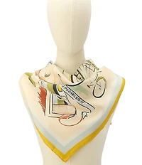 kate spade new york Downtown Day Trip Silk Square Scarf