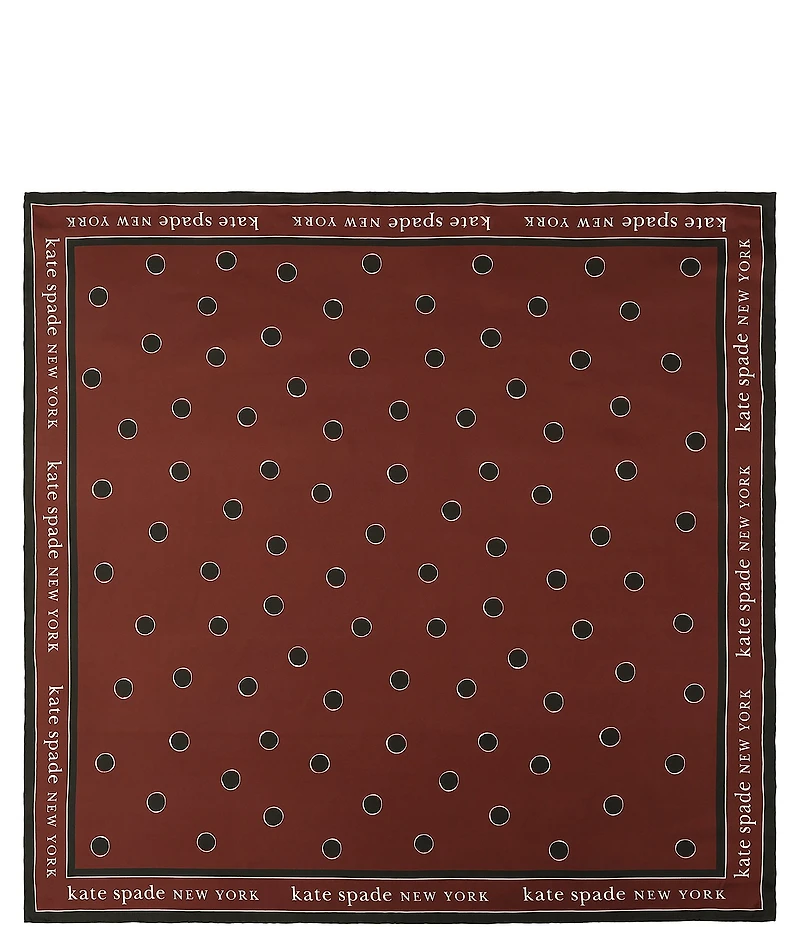 kate spade new york Downtown Dot Silk Square Scarf