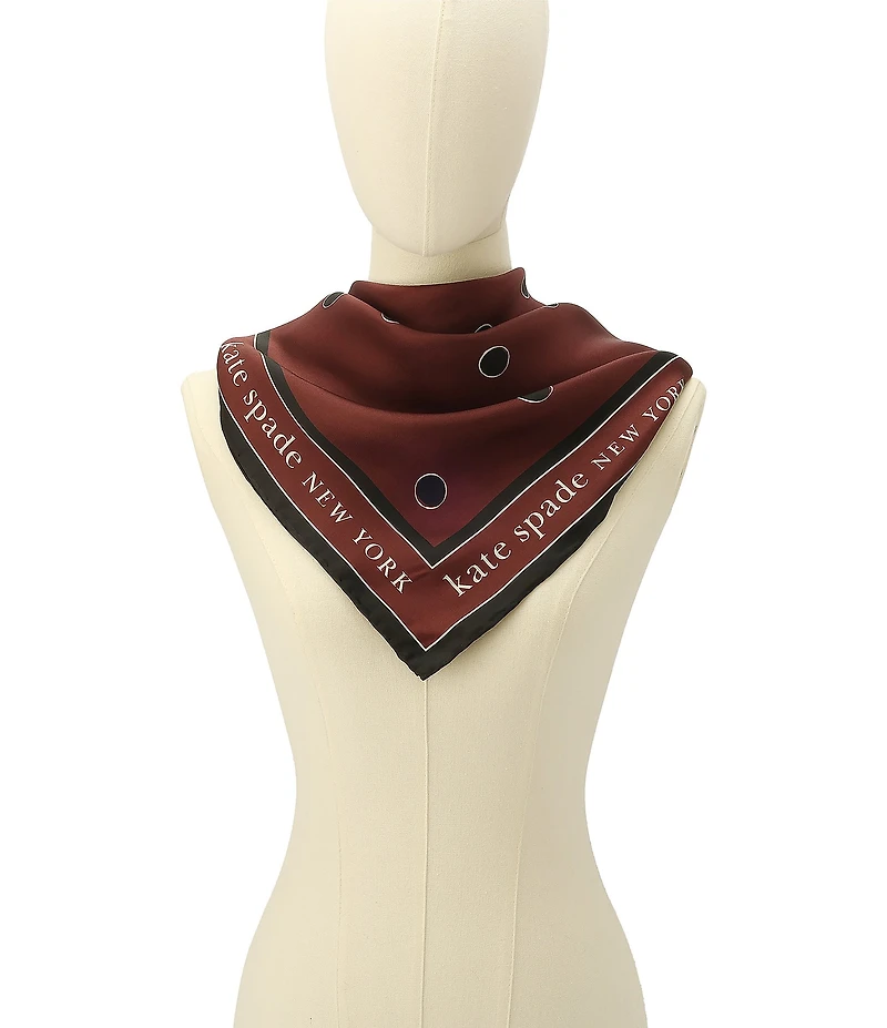 kate spade new york Downtown Dot Silk Square Scarf