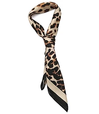 kate spade new york Downtown Leopard Silk Bandana Scarf
