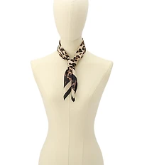 kate spade new york Downtown Leopard Silk Bandana Scarf