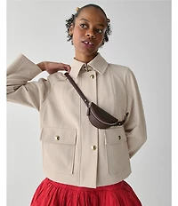 kate spade new york Duo Haircalf & Leather Zip Convertible Crossbody Bag