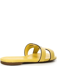 kate spade new york Duo Leather Signature Logo Slide Sandals