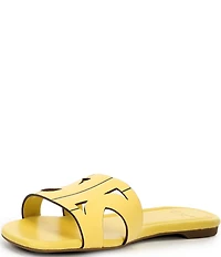 kate spade new york Duo Leather Signature Logo Slide Sandals