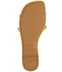 kate spade new york Duo Leather Signature Logo Slide Sandals