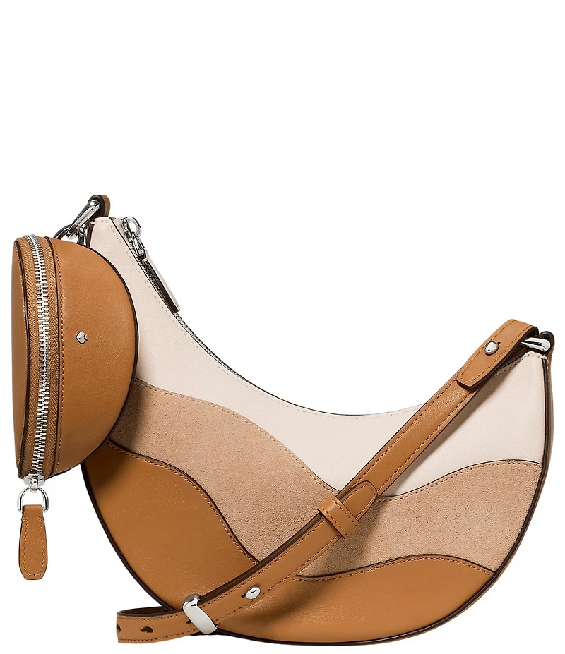 kate spade new york Duo Wavy Suede Convertible Crossbody Bag