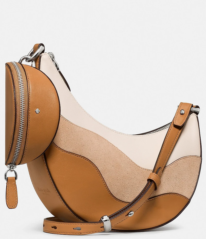 kate spade new york Duo Wavy Suede Convertible Crossbody Bag
