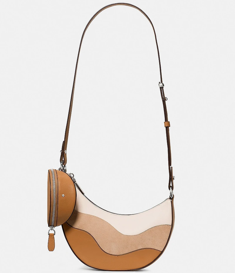 kate spade new york Duo Wavy Suede Convertible Crossbody Bag