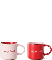 kate spade new york Early Bird & Night Owl, Mugs, Set of 2