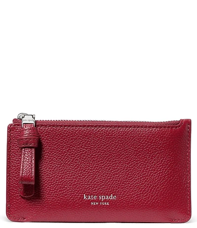 kate spade new york East West Leather Zip Card Case