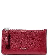 kate spade new york East West Leather Zip Card Case