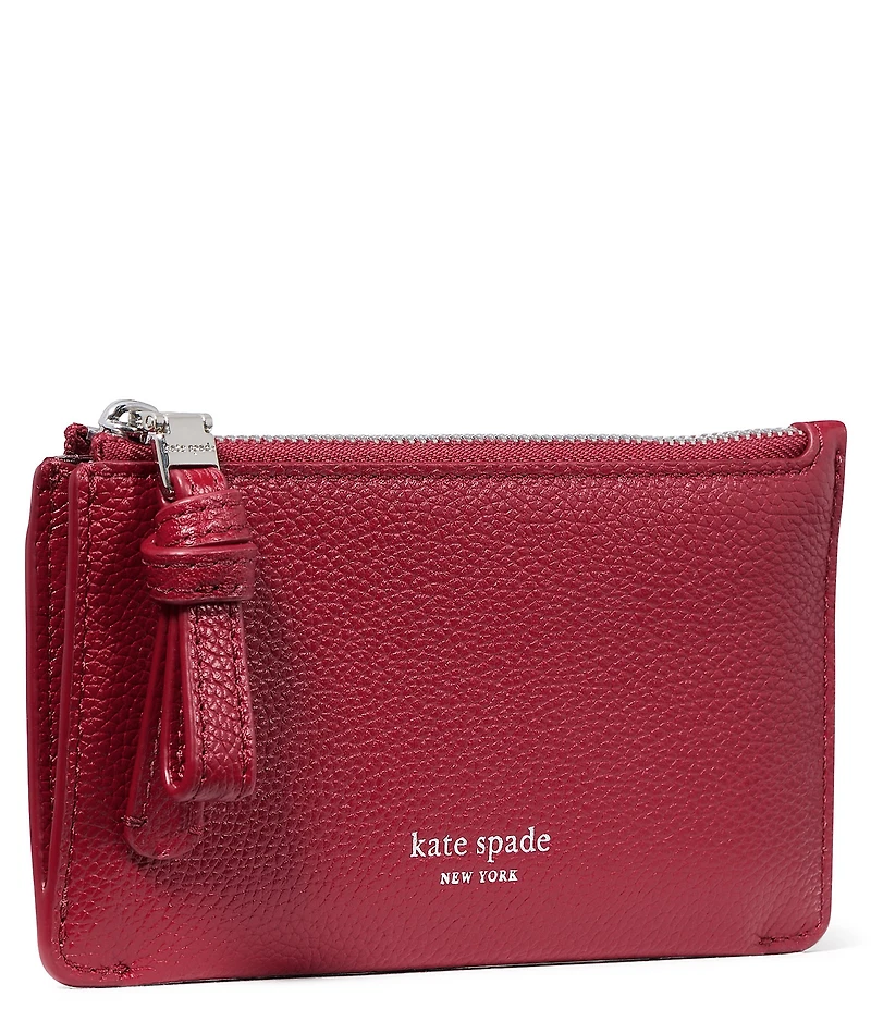 kate spade new york East West Leather Zip Card Case