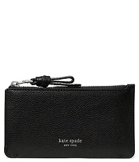 kate spade new york East West Leather Zip Card Case