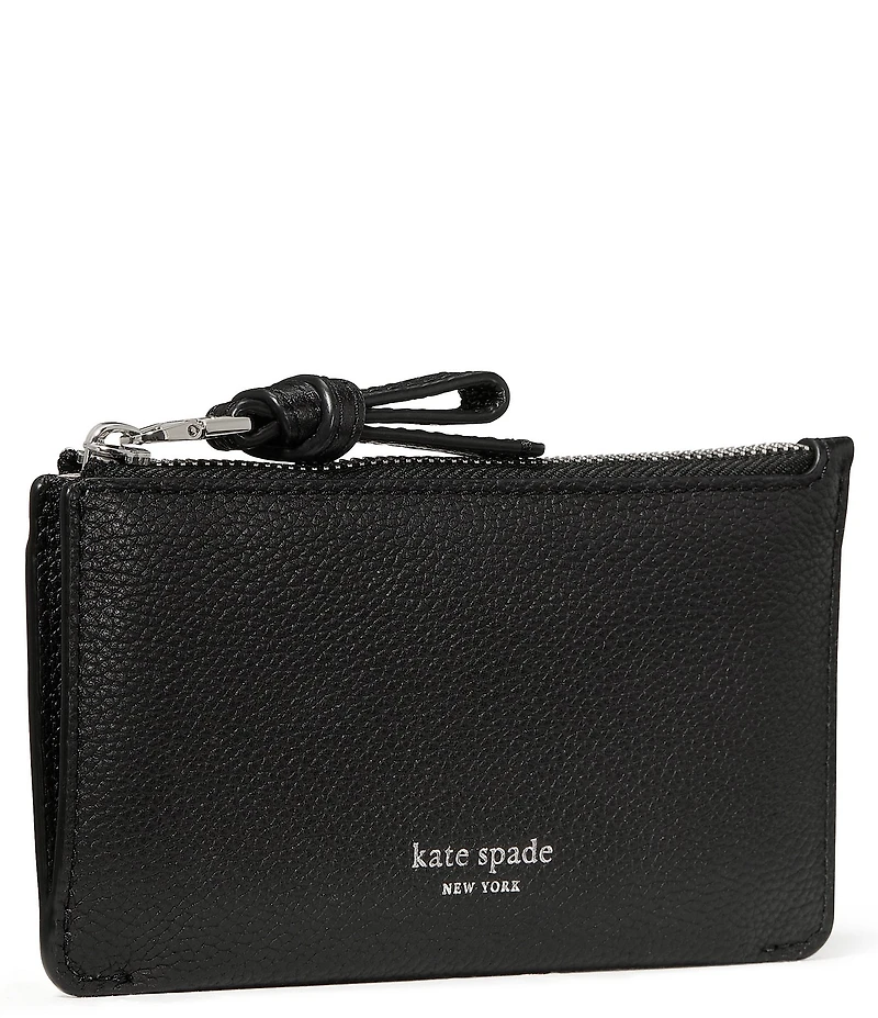 kate spade new york East West Leather Zip Card Case