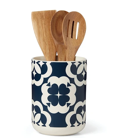 kate spade new york Elegant GEO Utensil Crock with Utensils