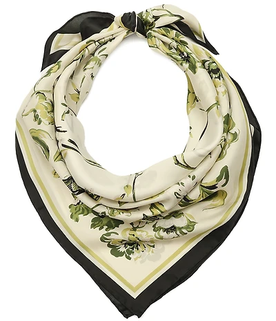 kate spade new york Floral Toile Silk Bandana Scarf