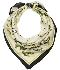 kate spade new york Floral Toile Silk Bandana Scarf