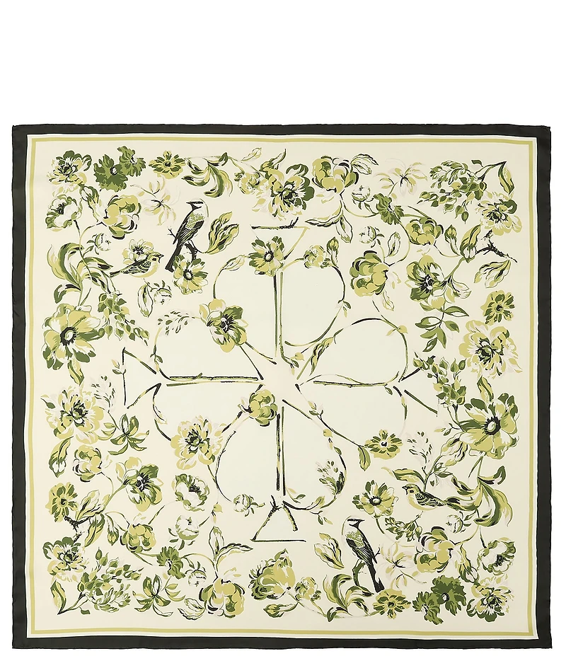 kate spade new york Floral Toile Silk Bandana Scarf