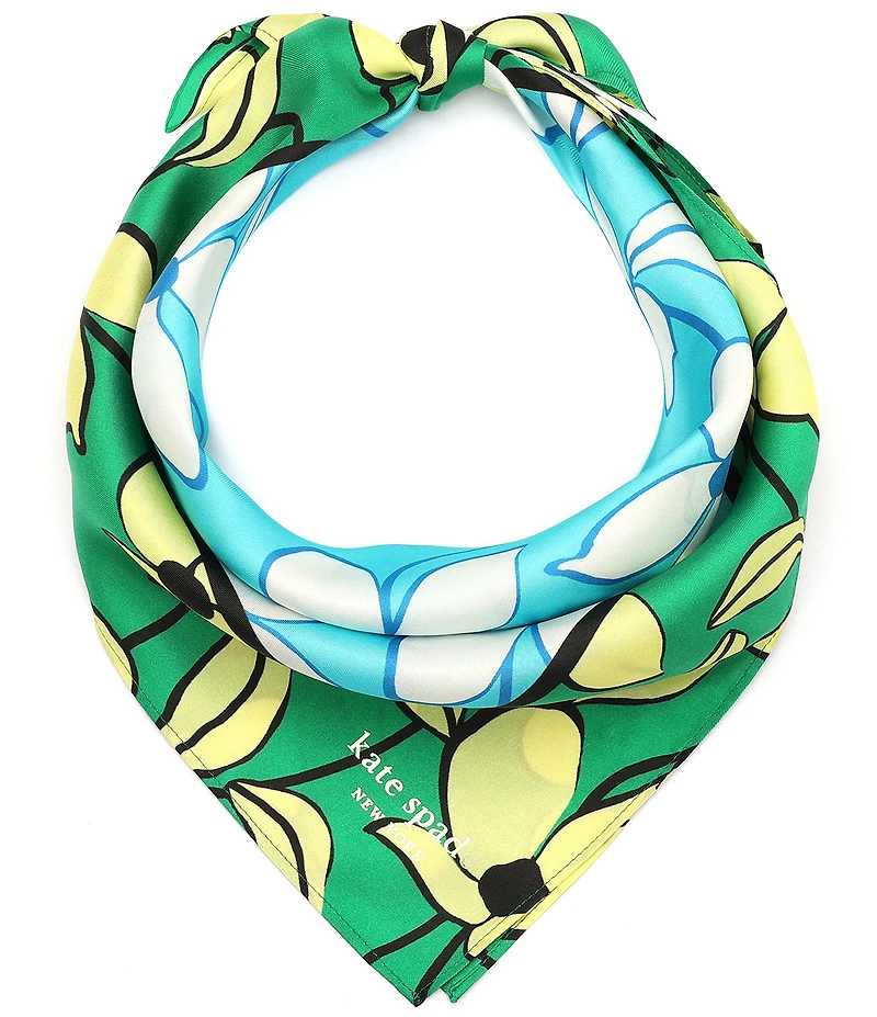 kate spade new york Floral Vines Silk Bandana Square Scarf