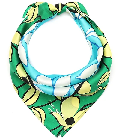 kate spade new york Floral Vines Silk Bandana Square Scarf