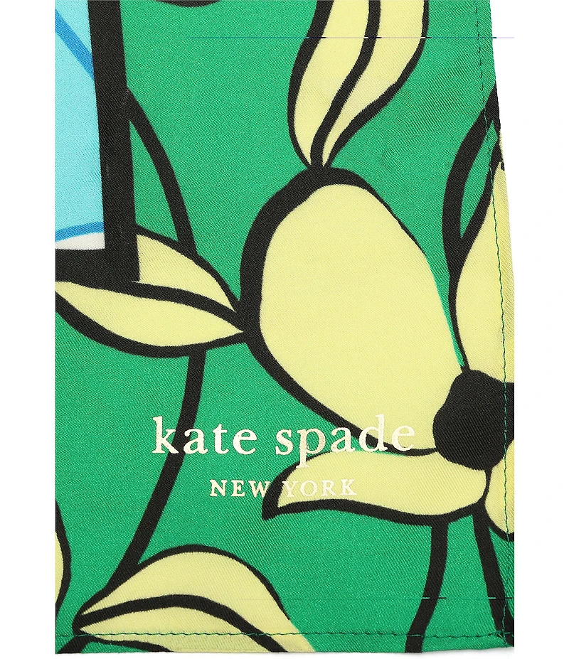 kate spade new york Floral Vines Silk Bandana Square Scarf
