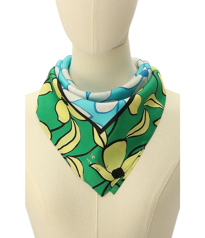 kate spade new york Floral Vines Silk Bandana Square Scarf