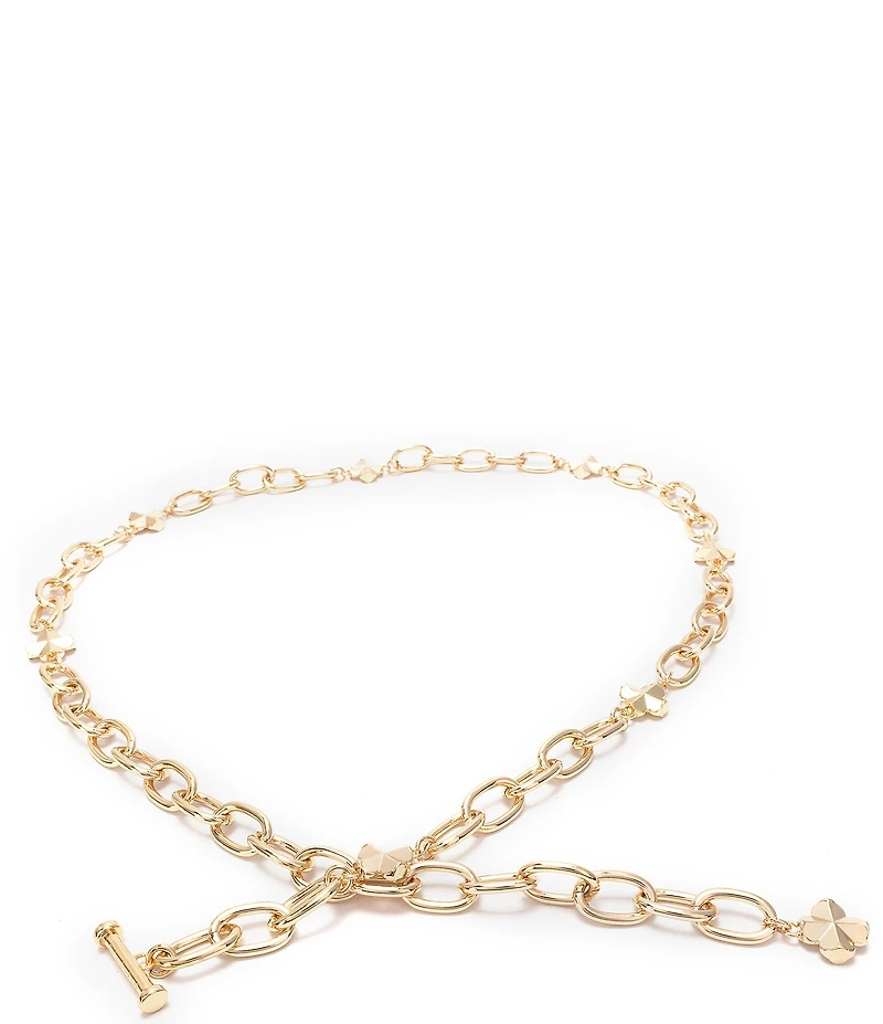 kate spade new york Flower Spade Chain Belt