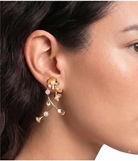 kate spade new york Gilded Garden Statement Drop Earrings