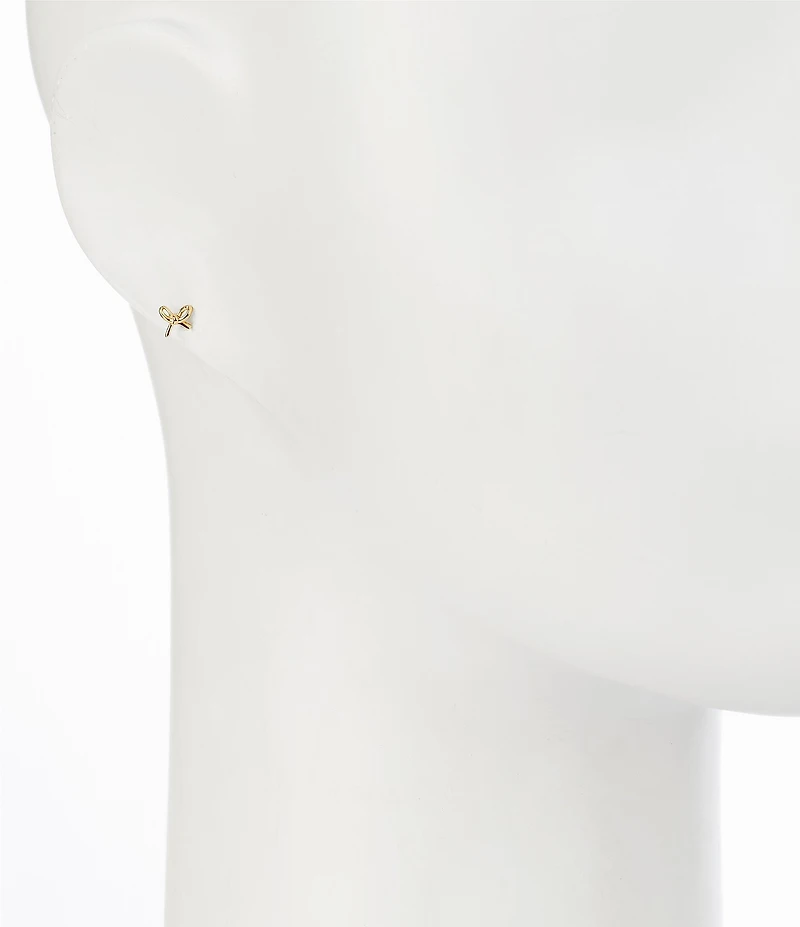 kate spade new york Girlie Pearlie Mini Bow Stud Earrings