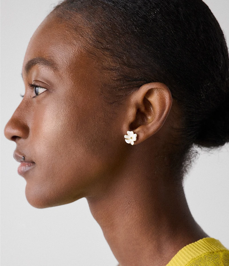 kate spade new york Golden Bloom Flower Stud Earrings