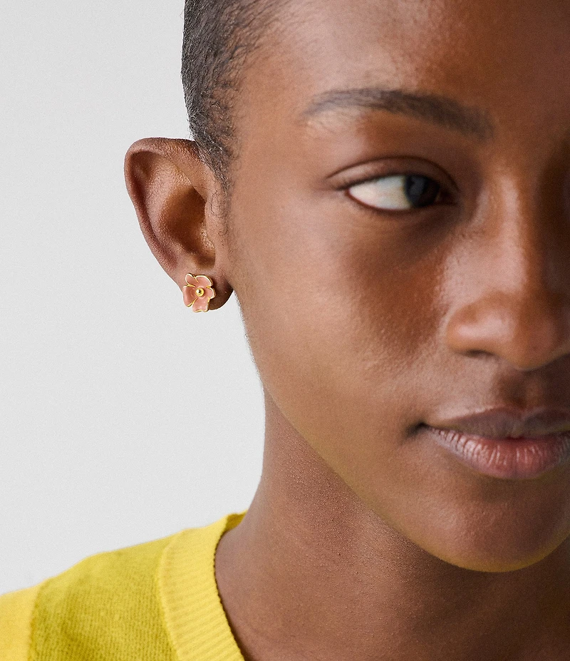 kate spade new york Golden Bloom Flower Stud Earrings