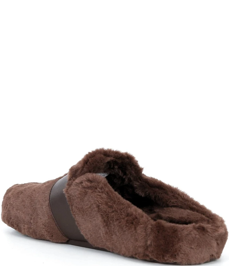 kate spade new york Halo Faux Fur Buckle Clogs