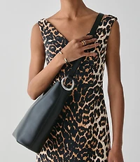 kate spade new york Halo Fine Grain Leather Bucket Bag