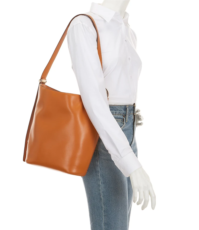 kate spade new york Halo Fine Grain Leather Bucket Bag