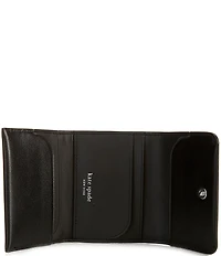 kate spade new york Halo Fine Grain Leather Card Case Trifold Wallet