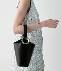 kate spade new york Halo Fine Grain Leather Mini Bucket