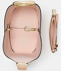 kate spade new york Halo Fine Grain Leather Mini Bucket