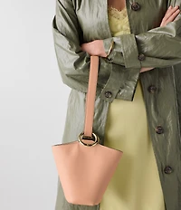 kate spade new york Halo Fine Grain Leather Mini Bucket