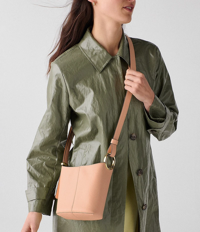 kate spade new york Halo Fine Grain Leather Mini Bucket