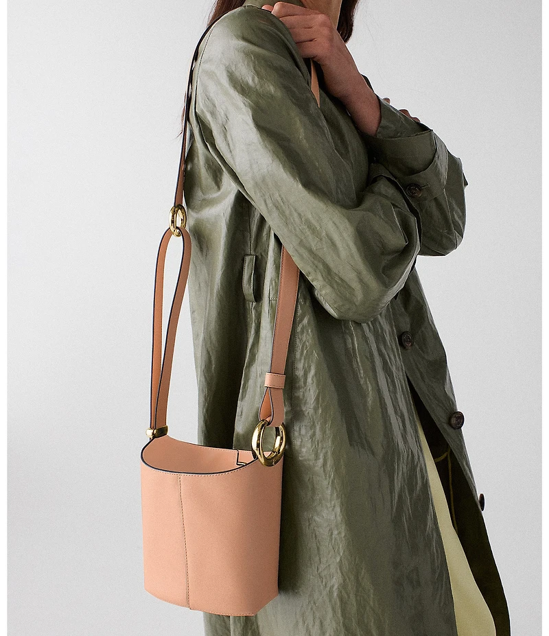 kate spade new york Halo Fine Grain Leather Mini Bucket