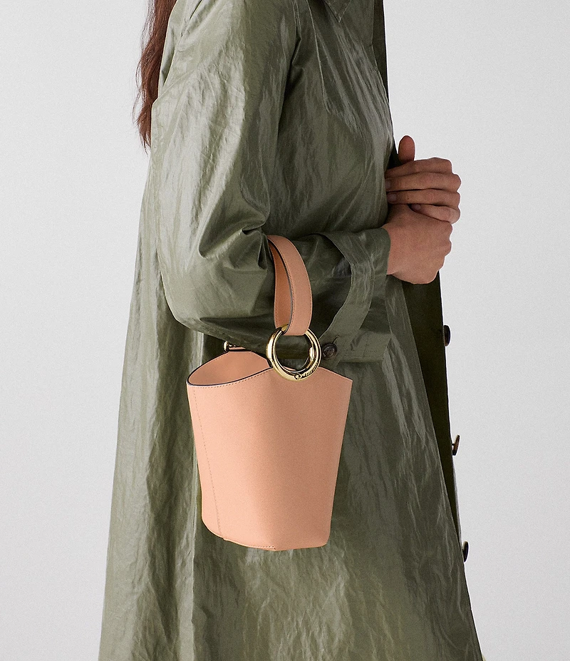 kate spade new york Halo Fine Grain Leather Mini Bucket