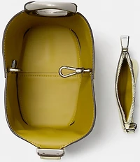 kate spade new york Halo Fine Grain Leather Mini Bucket