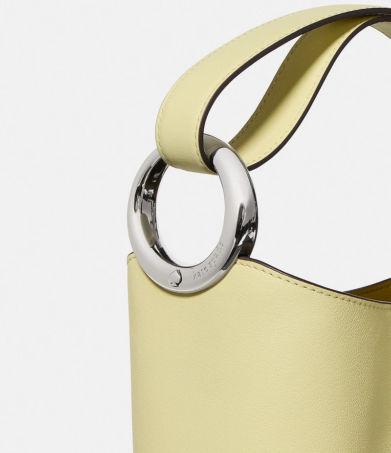 kate spade new york Halo Fine Grain Leather Mini Bucket